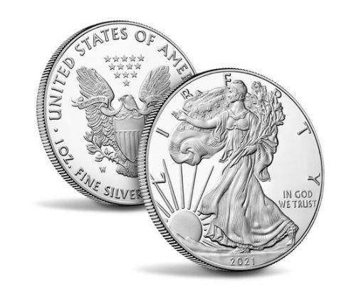 us mint american eagle 2021 one ounce silver proof coin