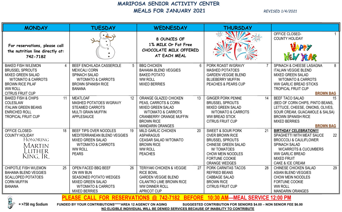 January Menu 3