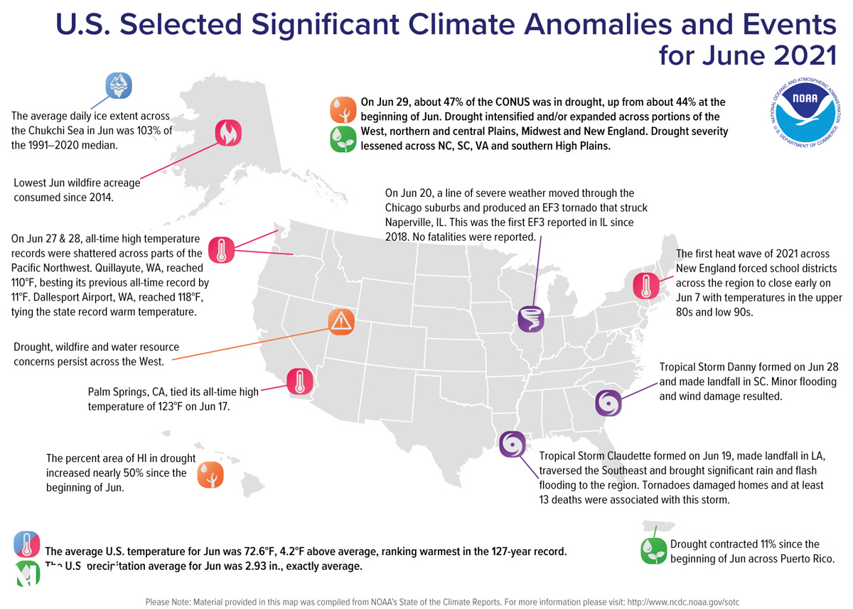 noaa 6 JUNE 2021 SIGNIFICANT EVENTS MAP