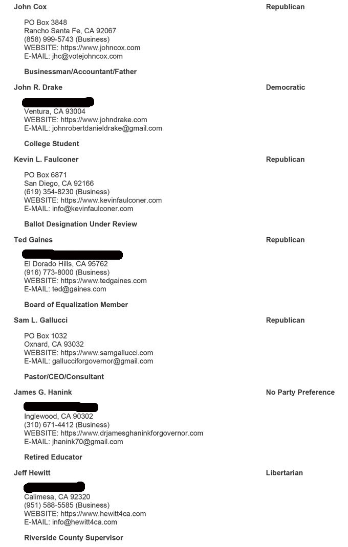 notice to candidates 22