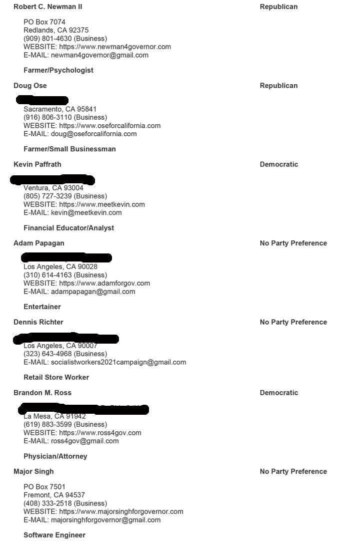 notice to candidates 52
