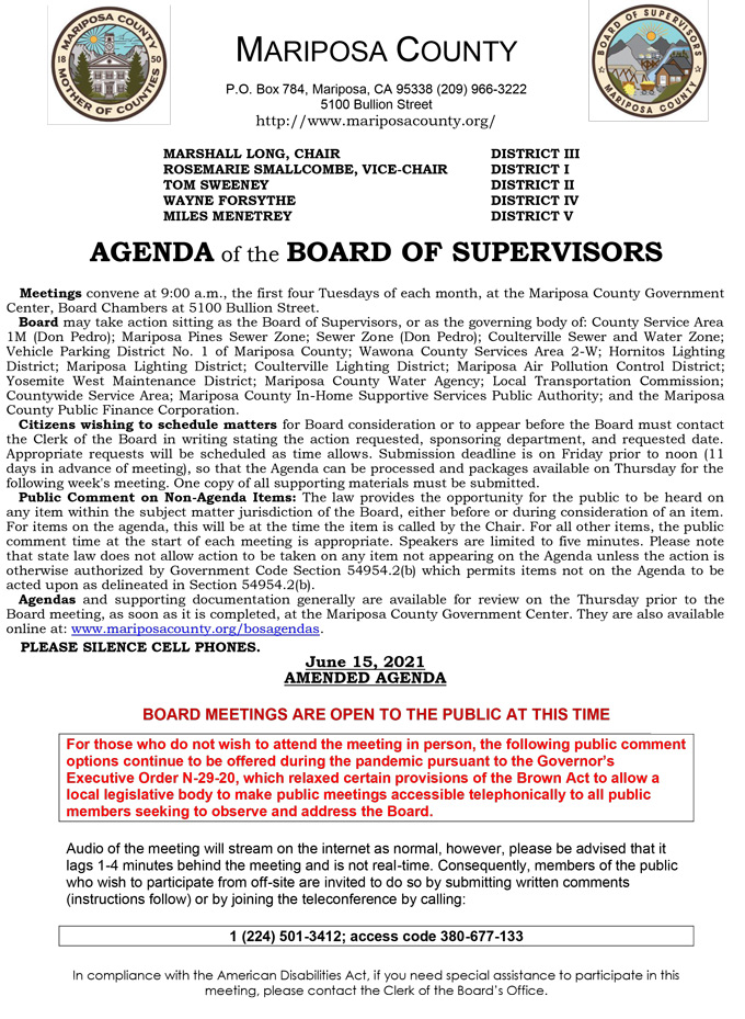 2021 06 15 Board of Supervisors 1