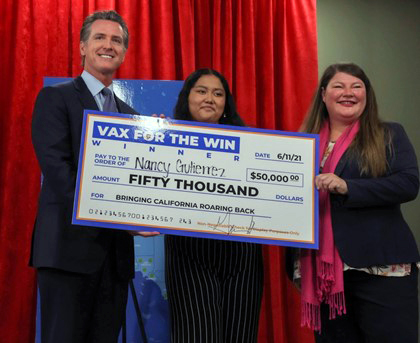 GovNewsom Vax Winner