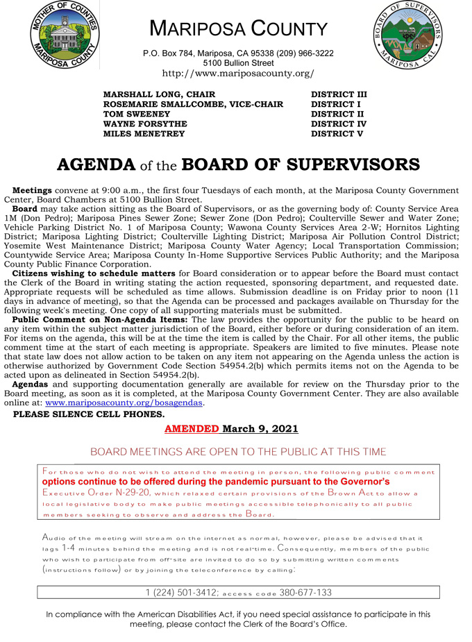2021 03 09 Board of Supervisors 1