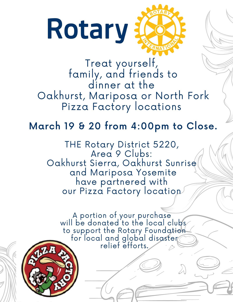 3 19 21 Rotary Dinner