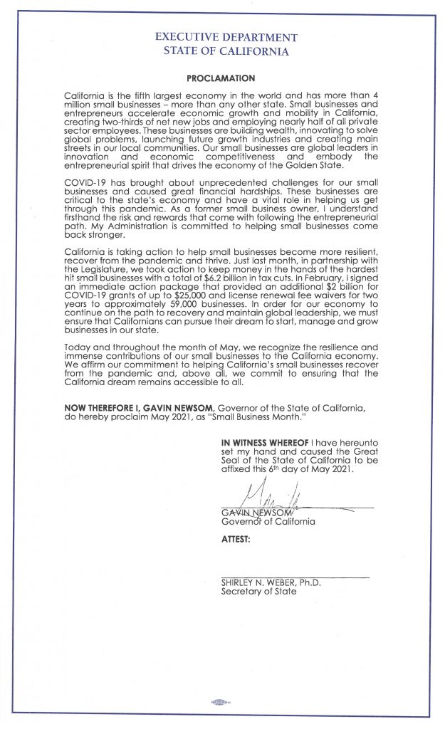 2021 small business month