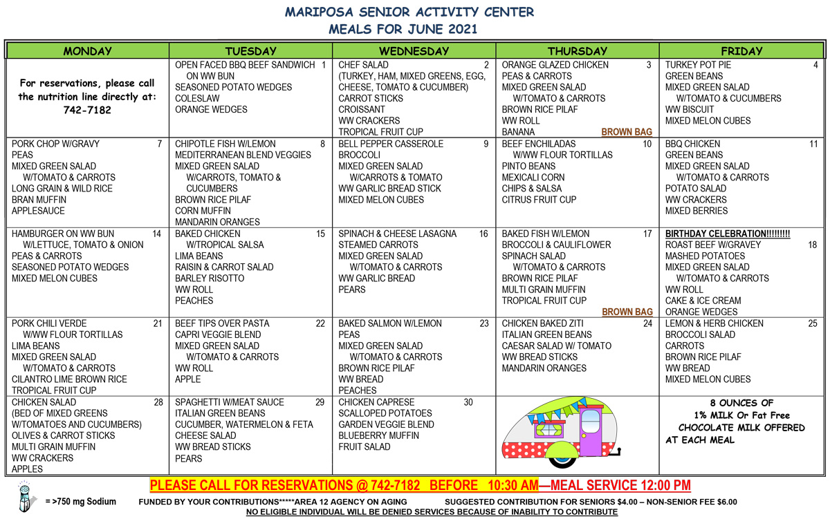 June Menu