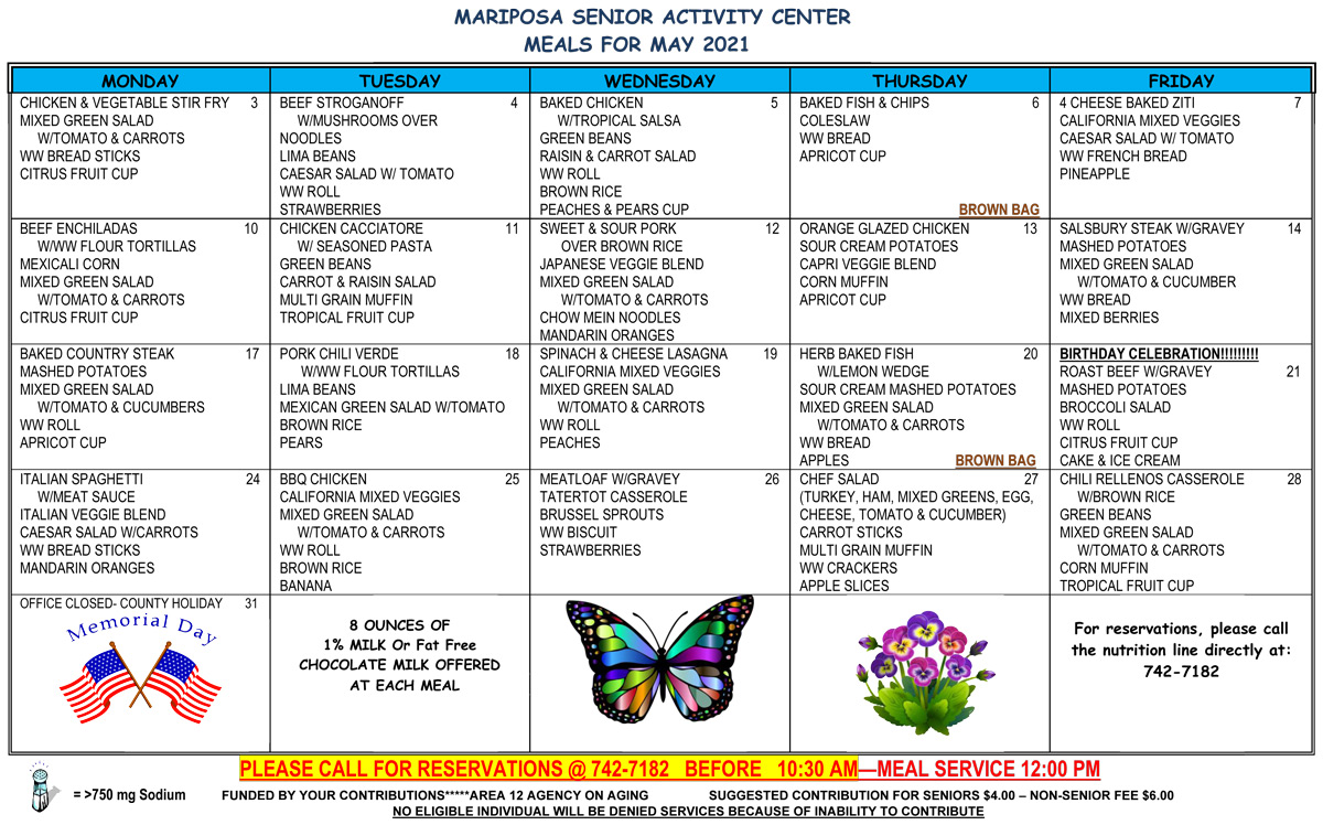 May Menu