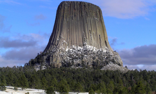 devils tower nm winter purple sky nps photo
