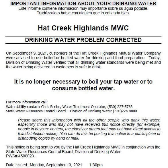 dixie913 water advisory cancellation