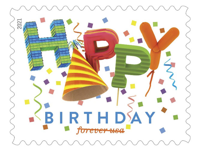 usps happy birthday forever stamp 1