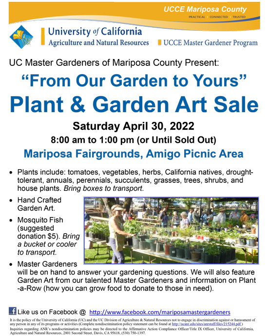 4 30 22 Spring Plant Sale
