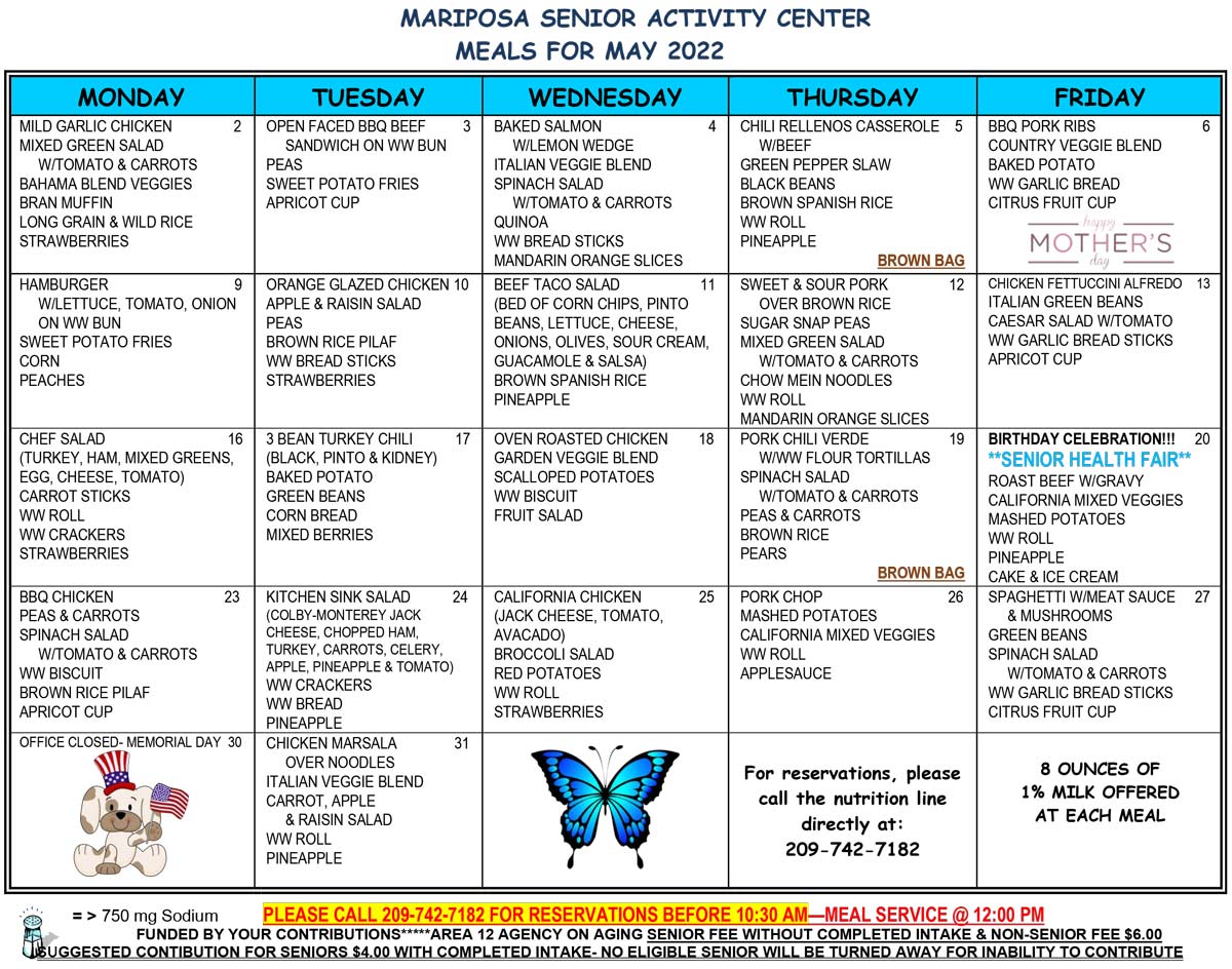 May Menu
