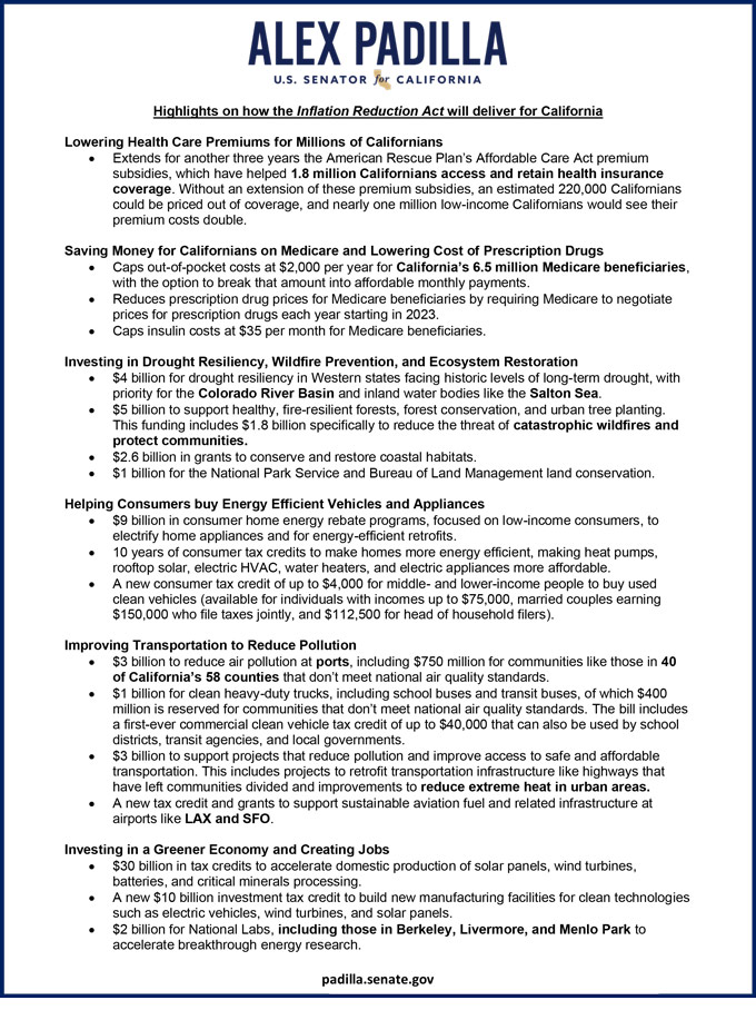 California IRA One Pager