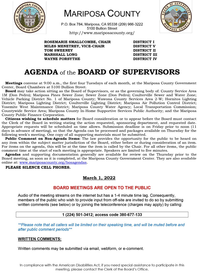 2022 03 01 Board of Supervisors 1