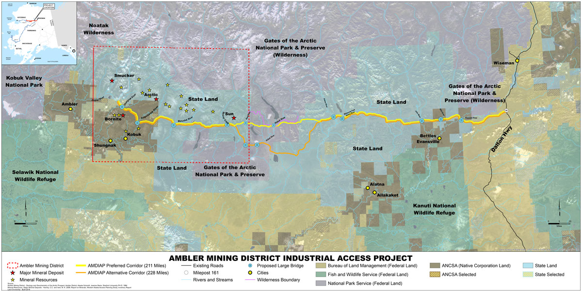 Proposed Ambler Road Project Map