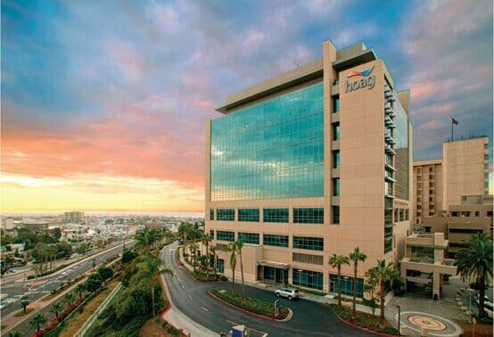 hoag hospital newport beach sunset