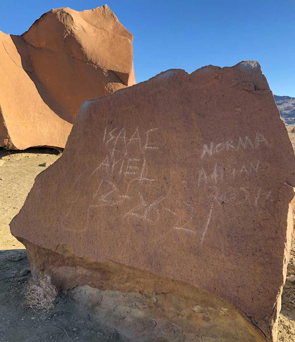 vandalism on rockart nps