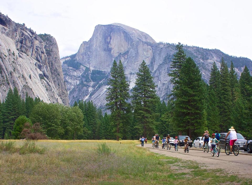 Ahwahnee Meadow Cyclists Credit NPS
