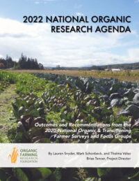 OFRF National Organic Research Agenda NORA 2022 cover 200x259