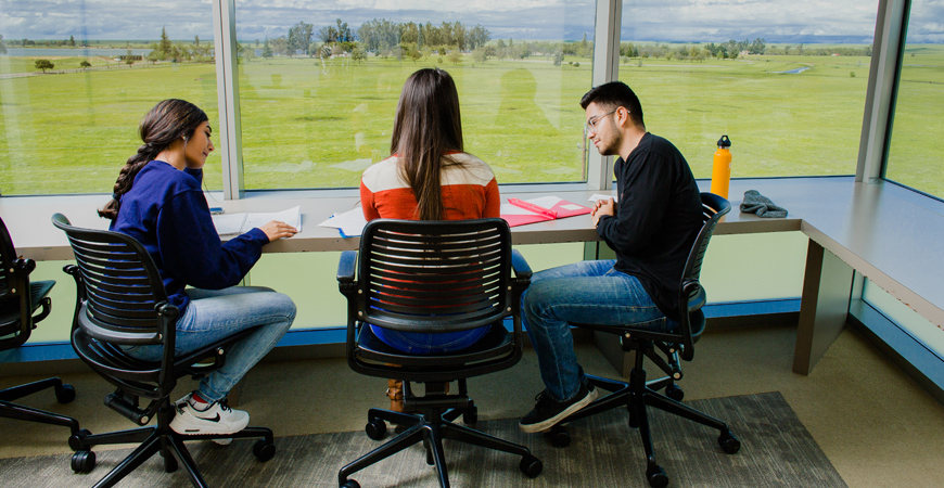 students study dorm