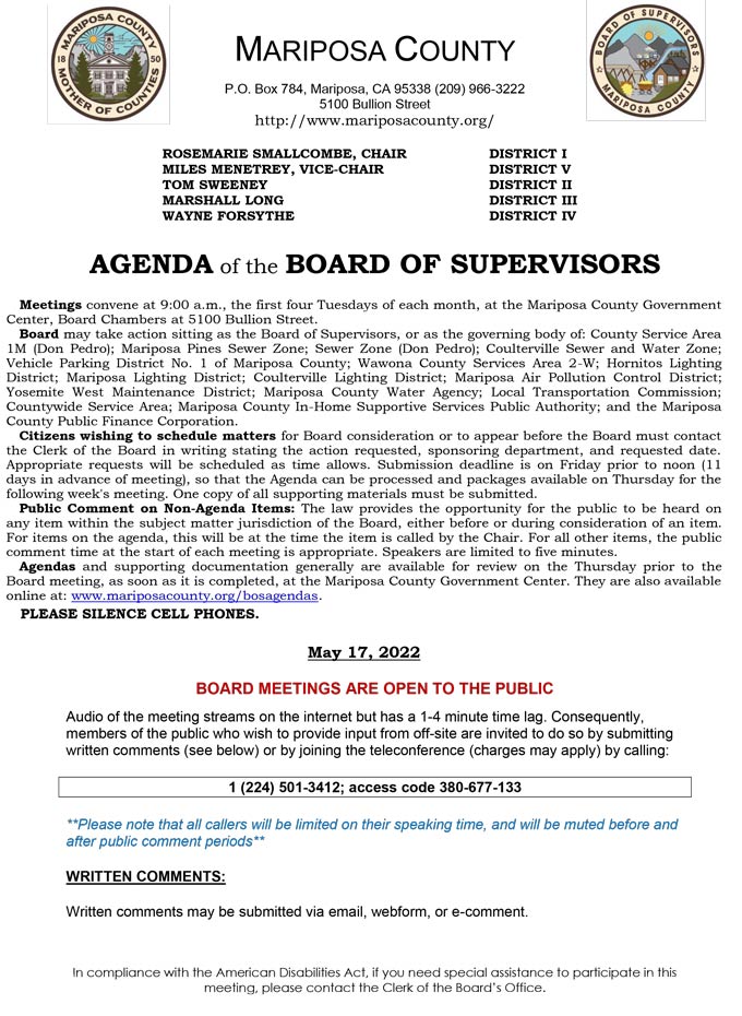 2022 05 17 Board of Supervisors 1