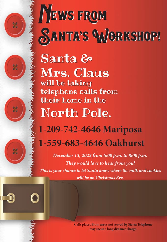 Sierra Tel Santa Flier Both Numbers 2022