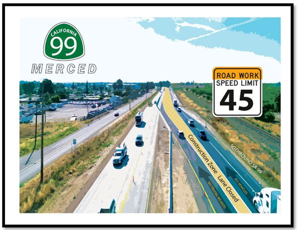 Caltrans Traffic Advisory Hwy 99