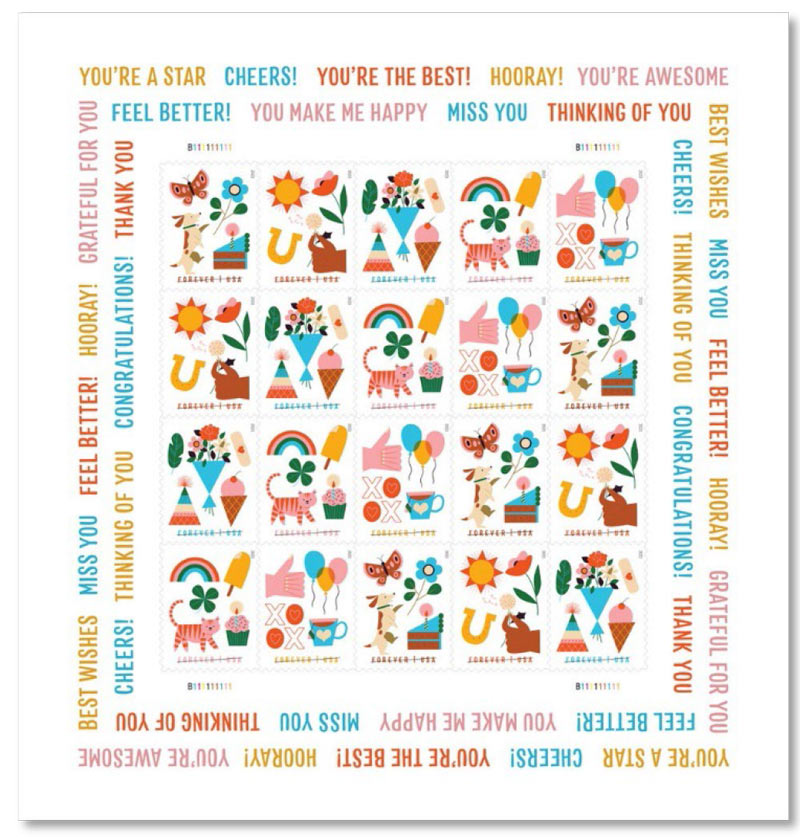 usps thinking of you forever stamps released today 1