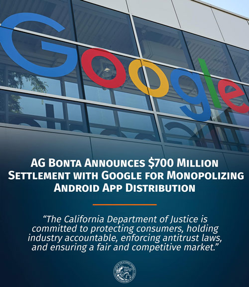 CA DOJ Google