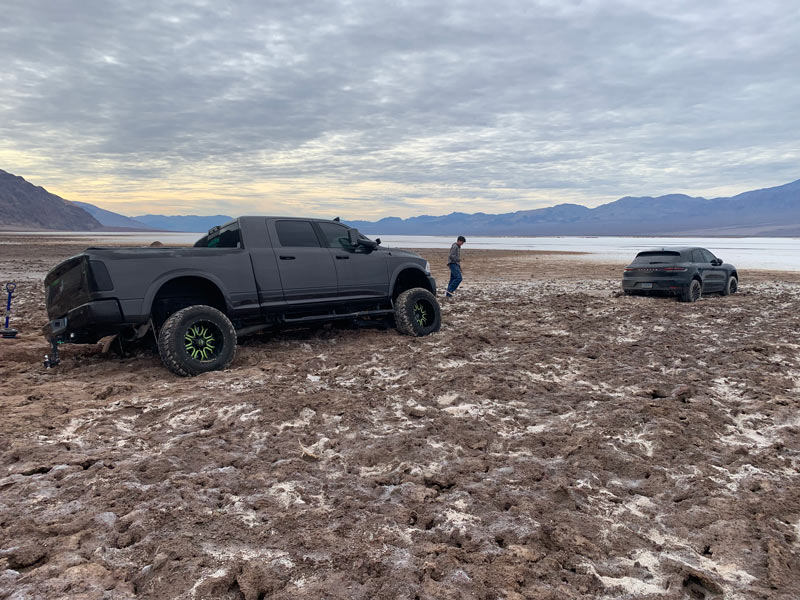 Vehicles stuck at Badwater MP17 NPS photo by Spencer Solomon 1