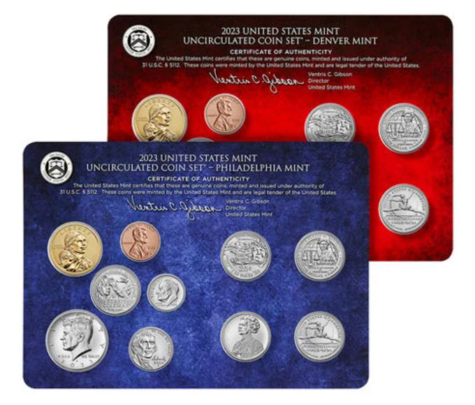 usmint1205 Uncirculated Coin Set 2023