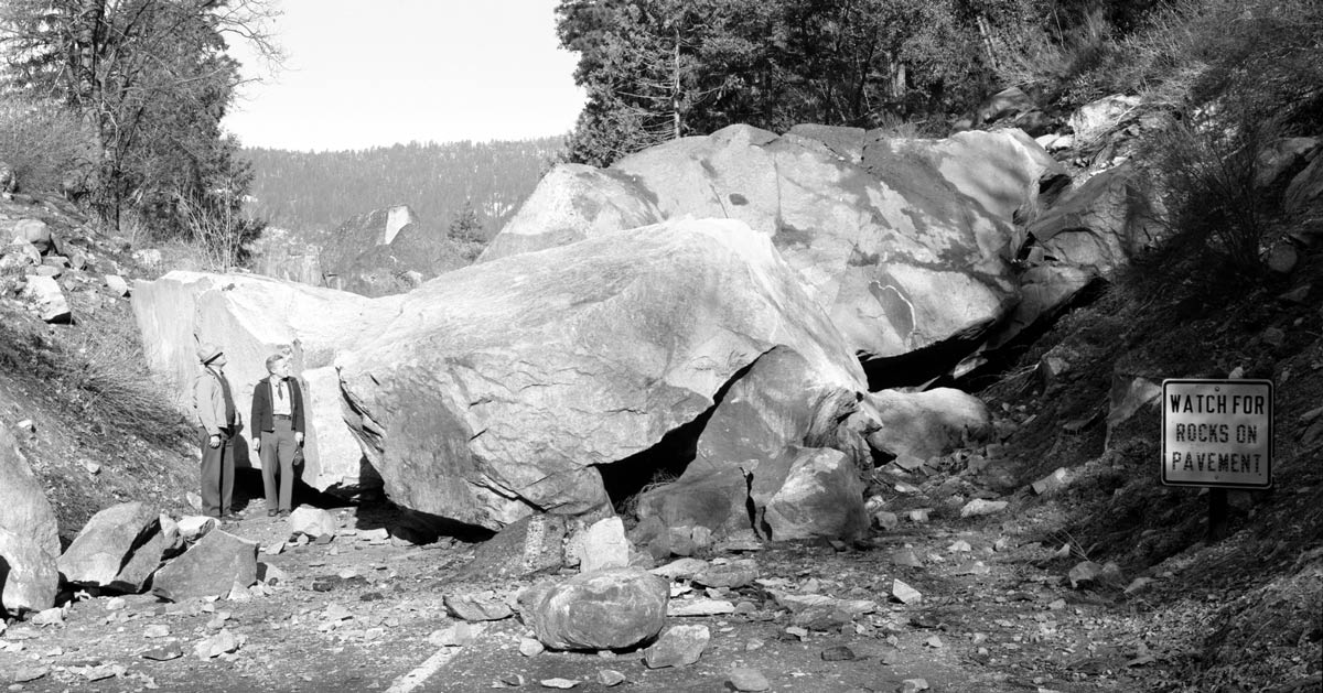 NPS Photo Big Oak Flat Road near Yosemite Valley April 1948
