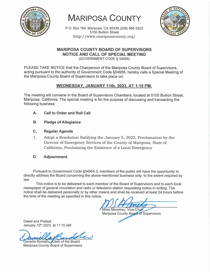 2023 01 11 Board of Supervisors Public Agenda 3