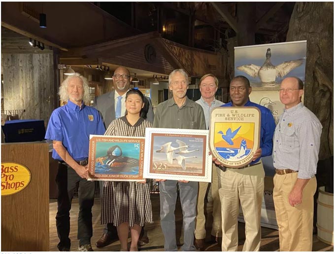 2023 2024 Federal and Junior Duck Stamps winners credit usfws