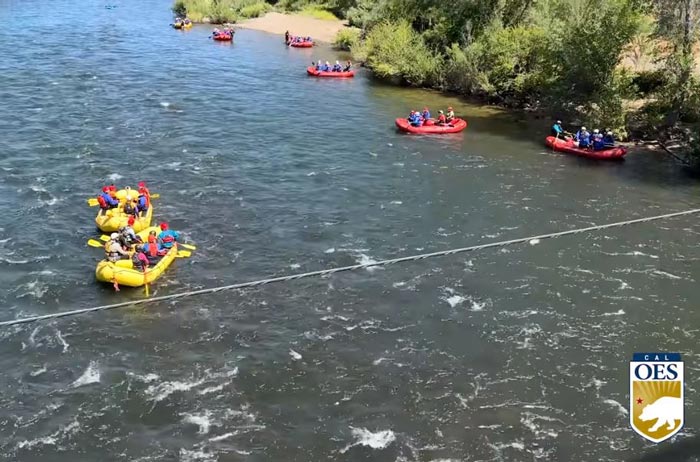 Cal OES water rafters
