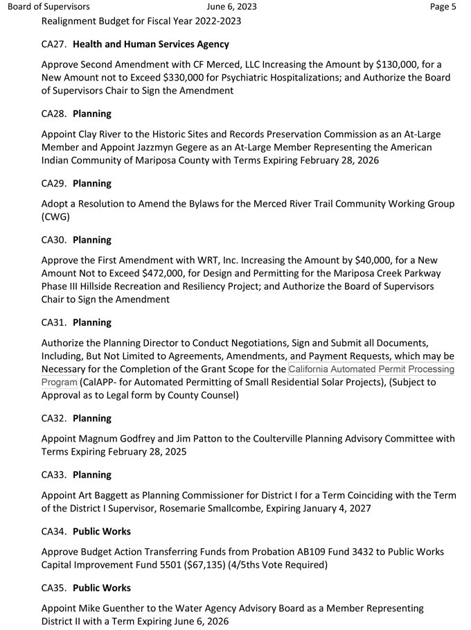 June 6, 2023 Agenda 5