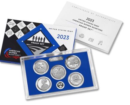 us mint American Women Quarters 2023 Proof Set