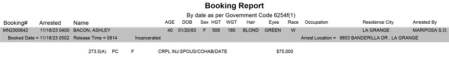 mariposa county booking report for november 18 2023
