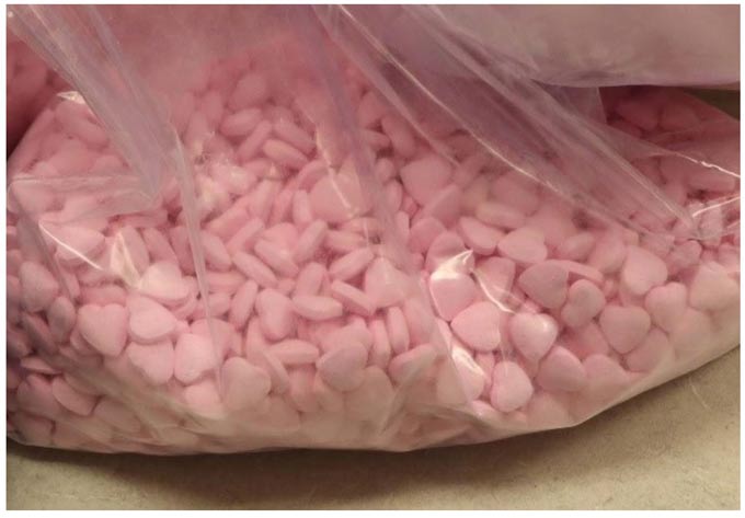 pills doj drugs heart shaped