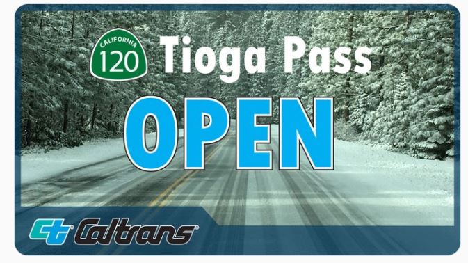 tioga pass open caltrans