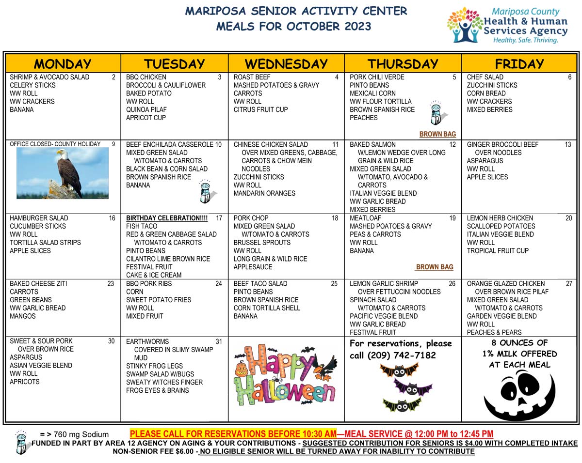 October Menu
