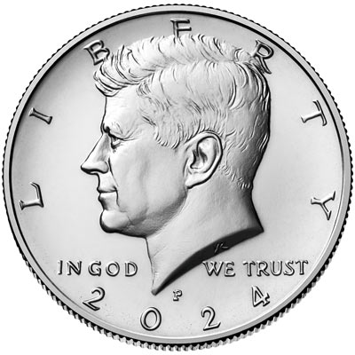2024 kennedy half dollar uncirculated obverse philadelphia