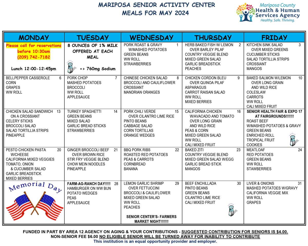 May Menu