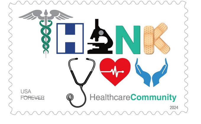 usps healthcare community recognized on new forever stamp 1