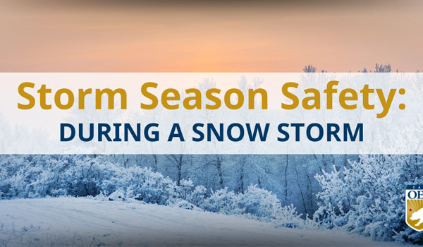 Cal OES Storm Season Safety Snow