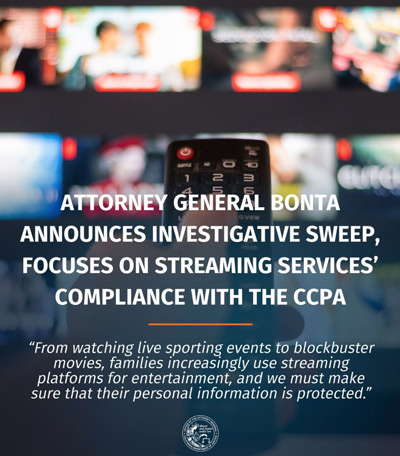 CA DOJ streaming
