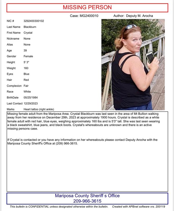 MCSO missing Blackburn