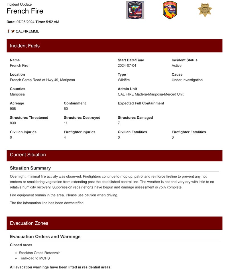 French Fire Update 7 8 0553 1