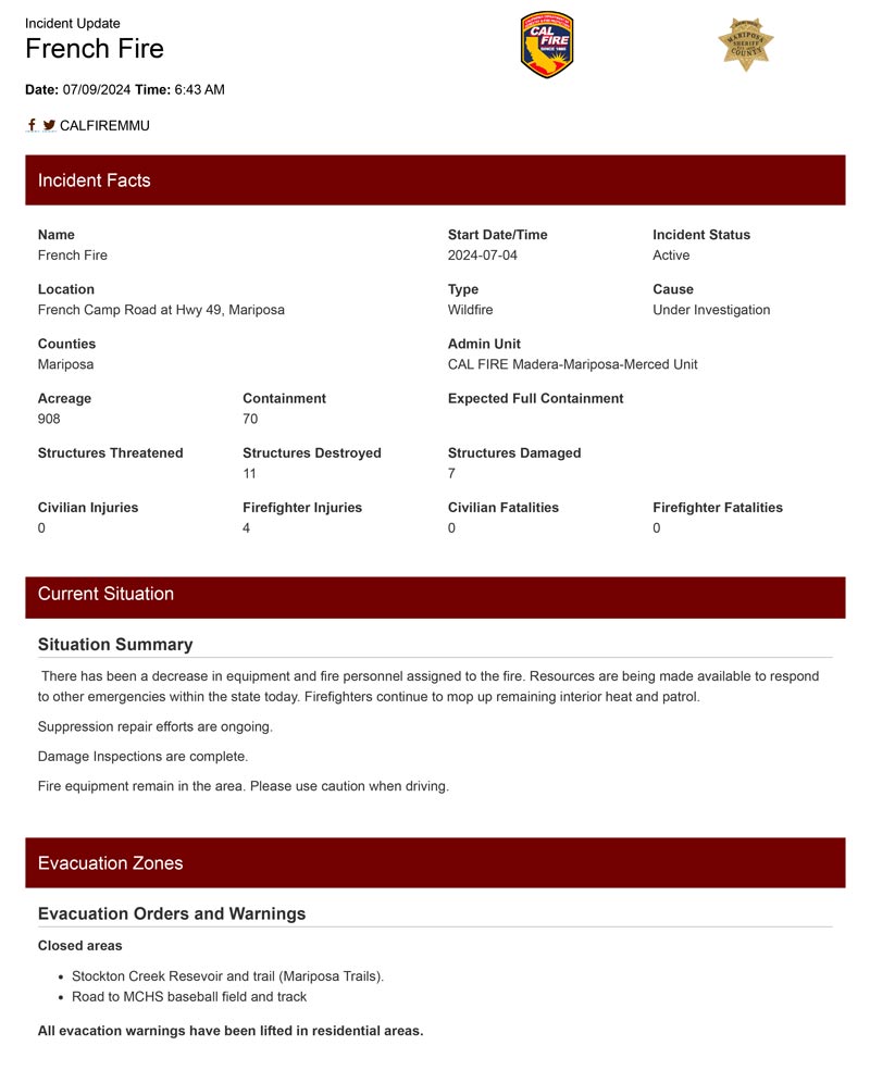 French Fire Update 7 9 0645 1